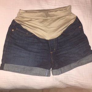 LOFT MATERNITY denim shorts